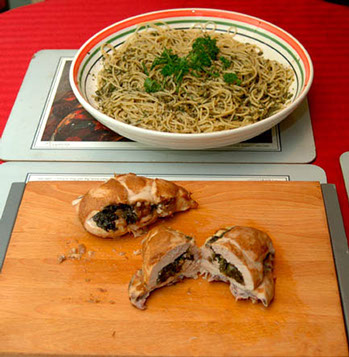 spinach suffed chicken