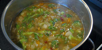 vegetable lentil soup