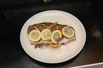 rainbow trout with fennel