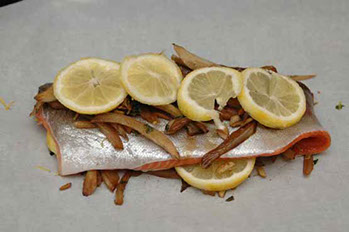 rainbow trout with fennel